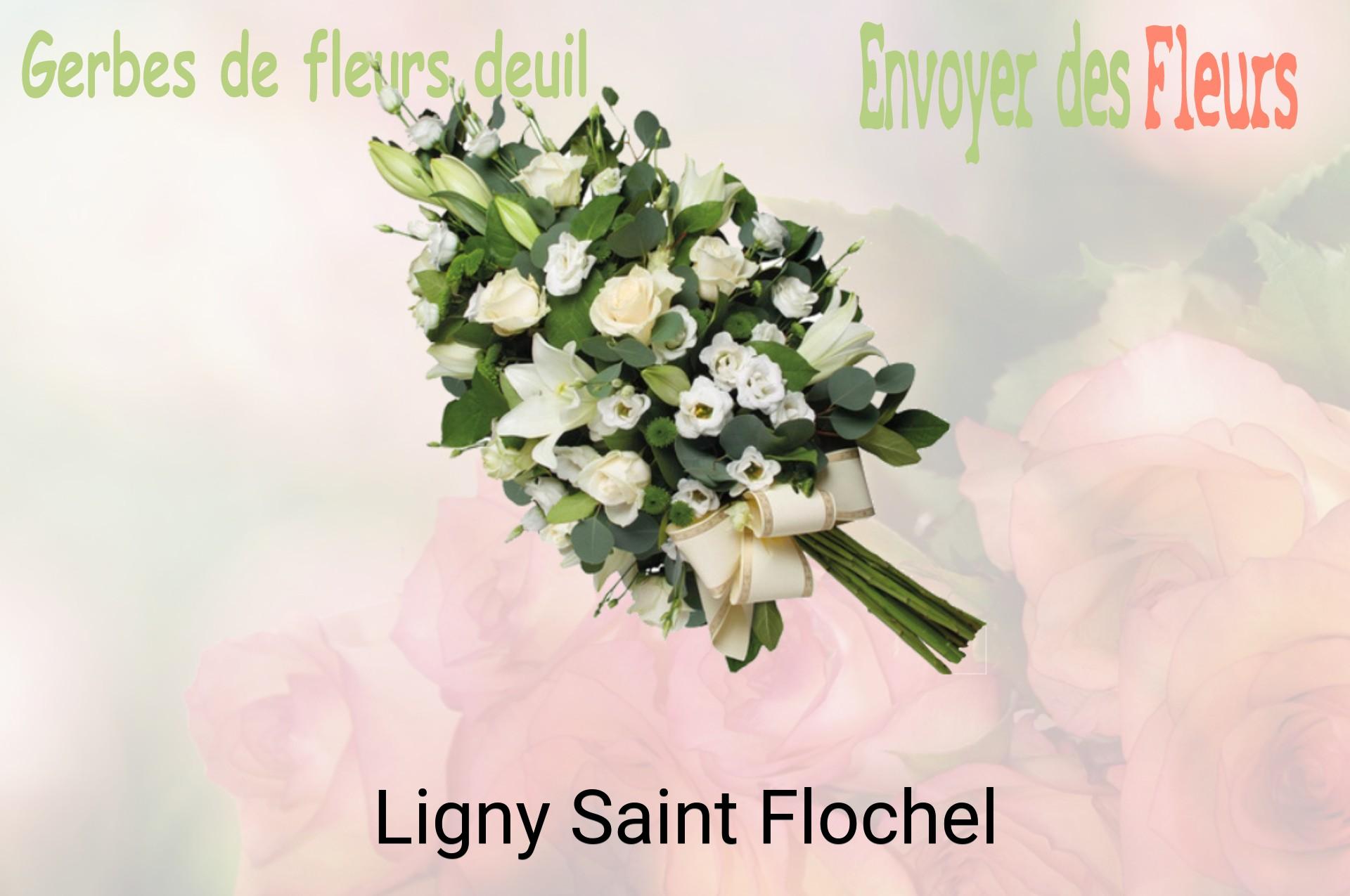 Gerbe de fleurs de deuil livrée à Ligny-Saint-Flochel
